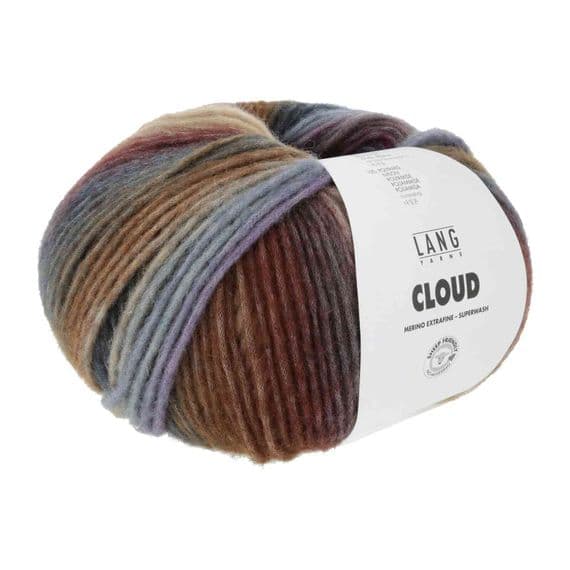 Lang Yarns CLOUD 0012 purple/brown/grey