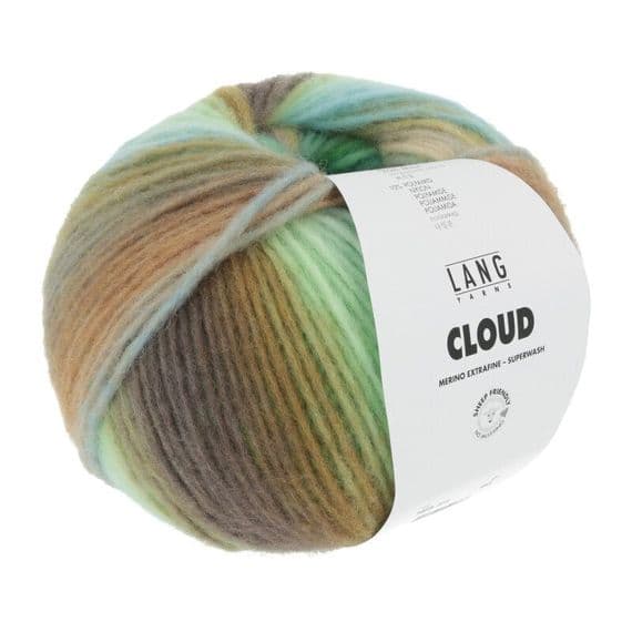 Lang Yarns CLOUD 0016 green/turquoise/brass