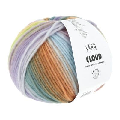 Lang Yarns CLOUD 0022 purple/orange/yellow/green