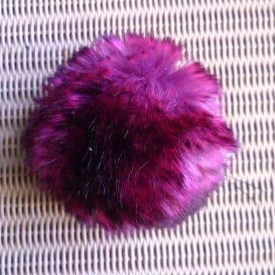Lang Yarns Fun Fur POMPOM 12 cm berry