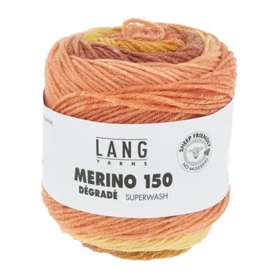 Lang Yarns MERINO 150 Dégradé 0016 orange/yellow