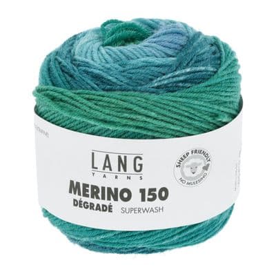 Lang Yarns MERINO 150 Dégradé 0017 blue/teal/green