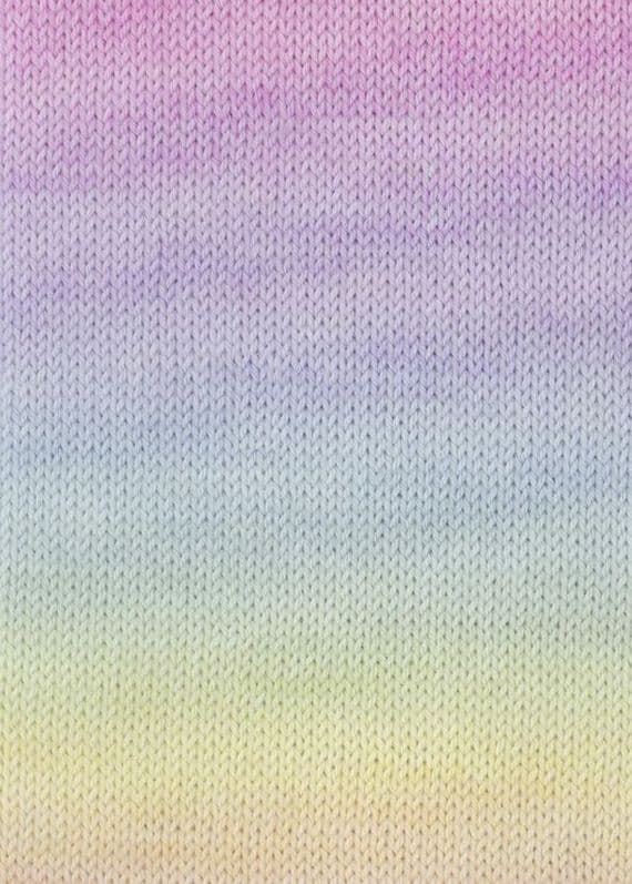 Lang Yarns MERINO 200 BÉBÉ Color 0354 rose/blue/yellow