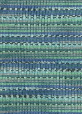 Lang Yarns MERINO 200 BÉBÉ Color 0373 jade print