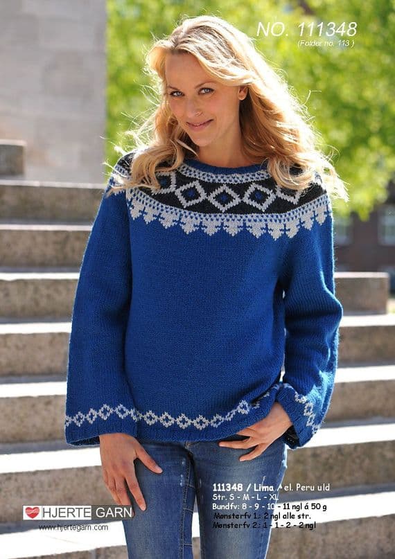 LIMA SWEATER with YOKE Free Pattern