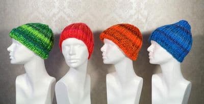 MILLE COLORI BIG RIB BEANIE Free Pattern