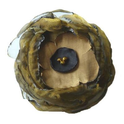 Organza Corsage - bronze