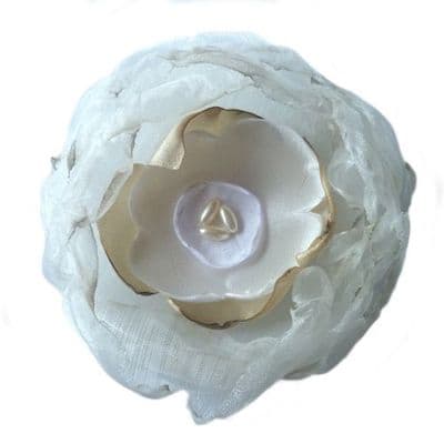 Organza Corsage - ivory