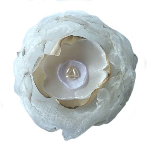 Organza Corsage - ivory