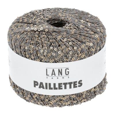 Paillettes 003 grey gold