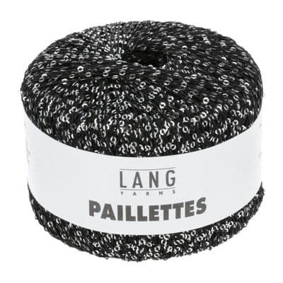 Paillettes 04 black silver
