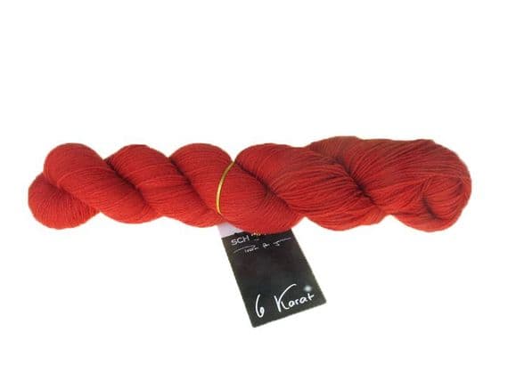 Schoppel-Wolle 6 KARAT Uni 1390 fire