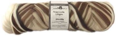 Schoppel-Wolle FINGERWOLLE chocolate cream 1993