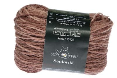 Schoppel-Wolle SENIORITA 2617 Dark Chocolate by Dibadu