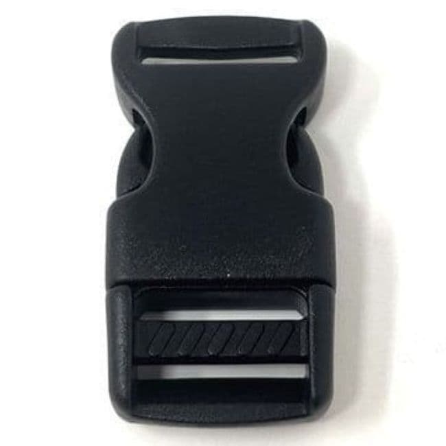 10 x Contoured Fastex 15mm Buckles For Paracord Bracelets - Black