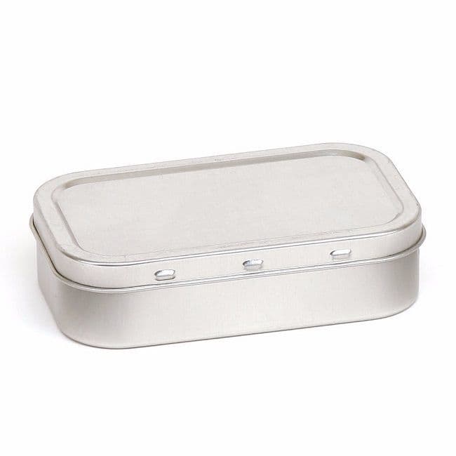 1oz (50ml) Air Tight Silver Colour Tobacco Tin