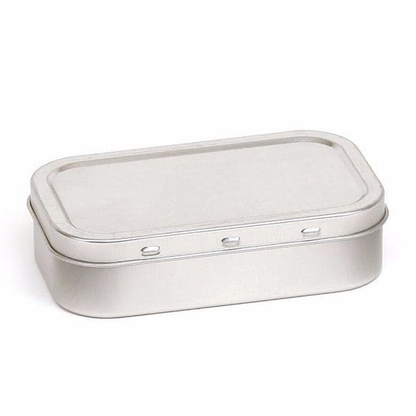 1oz (50ml) Air Tight Silver Colour Tobacco Tin