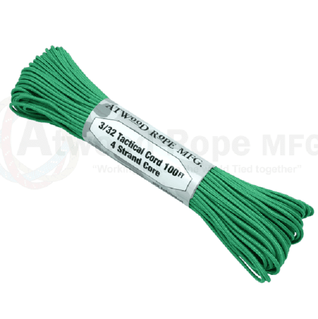 275 Paracord - US Made - Green - 100' (30m)