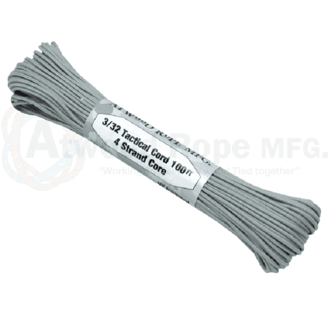 275 Paracord - US Made - Grey - 100' (30m)