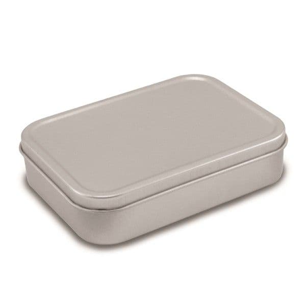 2oz (125ml) Air Tight Silver Colour Tobacco Tin