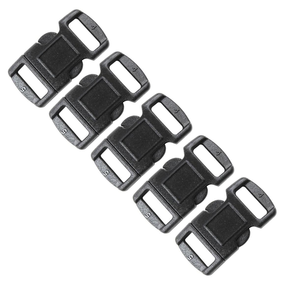 thumbnail image 2 of 100-Pack Fastex Contoured Buckles – For Paracord Bracelets & Crafts 2 of 2