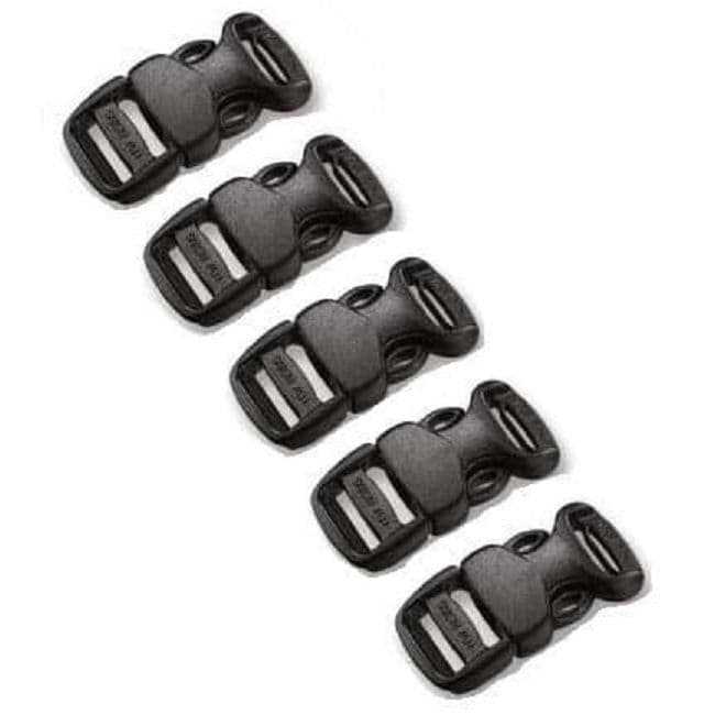 5 Pack Contoured Fastex ITW Nexus Buckles For Paracord Bracelets