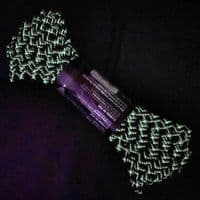 550 Glow In The Dark  Black Paracord - US Made GSA Compliant