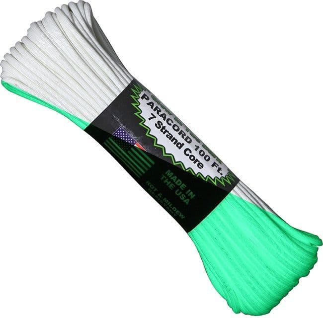 550 Glow In The Dark Paracord - US Made GSA Compliant