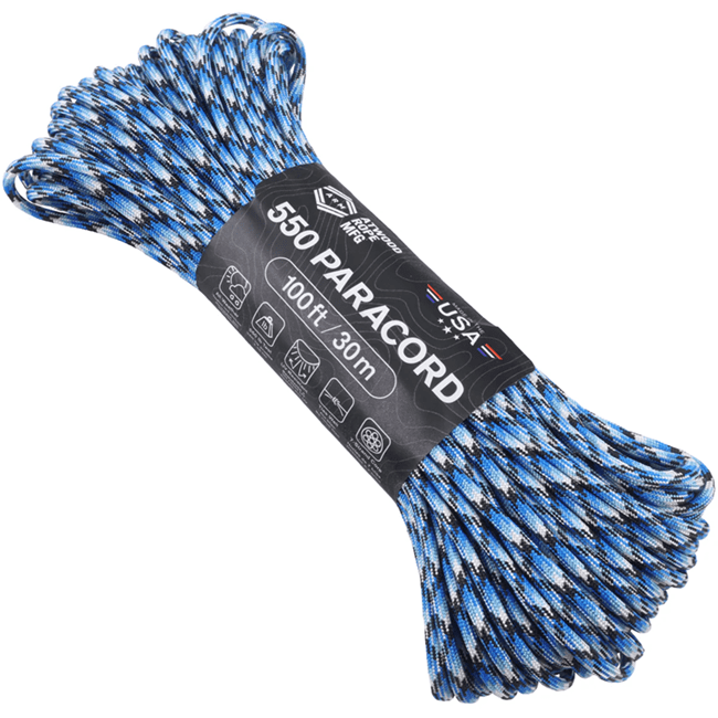 550 Paracord US Made GSA Compliant - Blue Snake