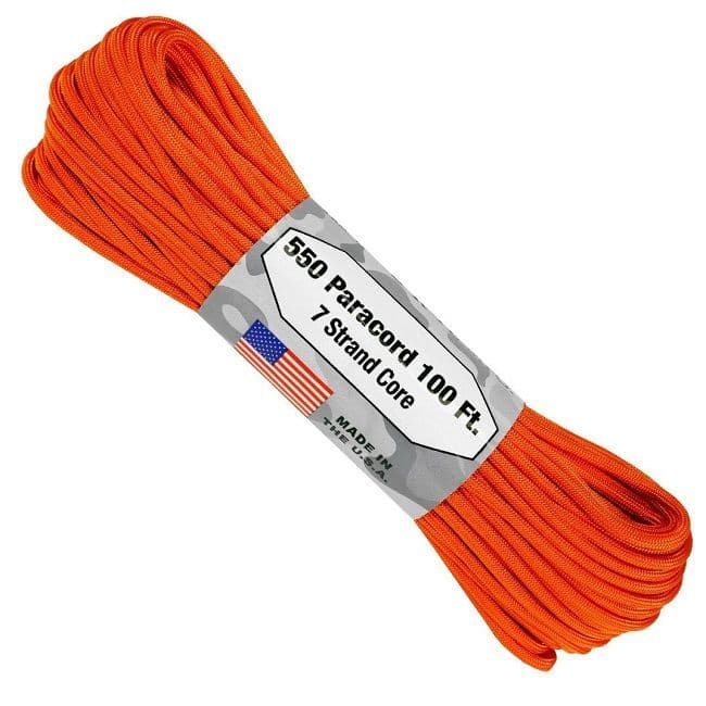 550 Paracord US Made GSA Compliant - Burnt Orange