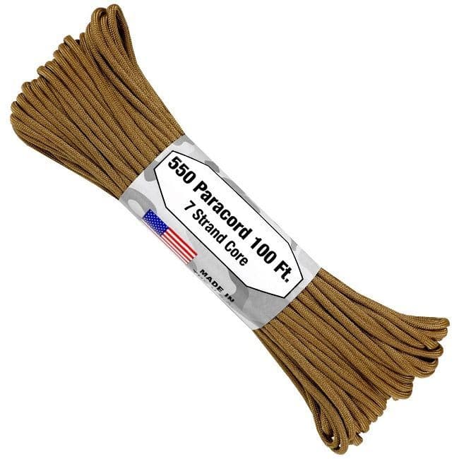 550 Paracord US Made GSA Compliant - Coyote Brown