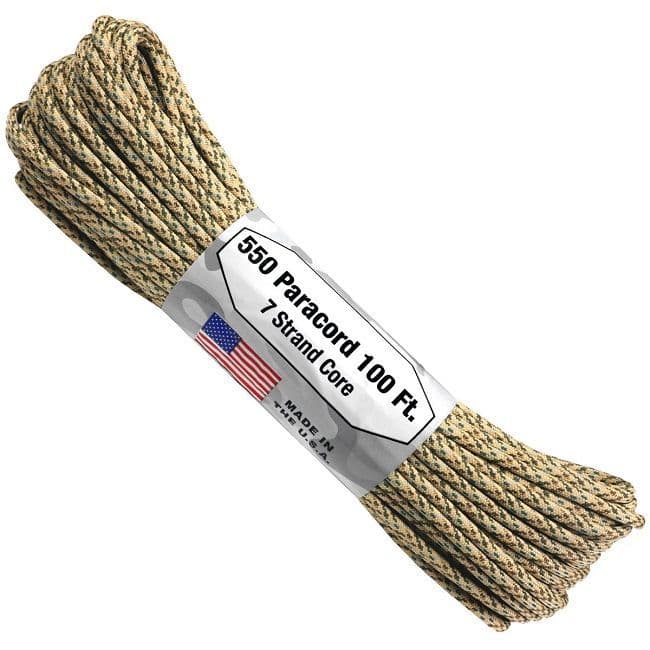 550 Paracord US Made GSA Compliant - Desert Camouflage