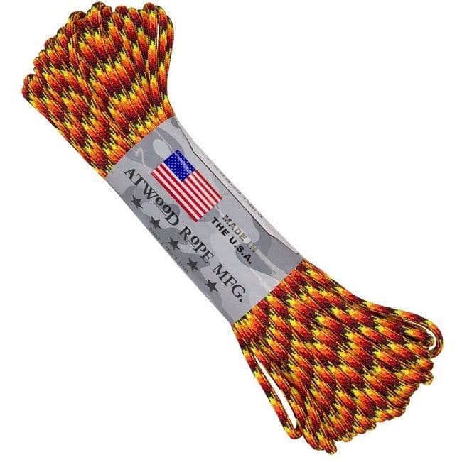 550 Paracord US Made GSA Compliant - Fireball