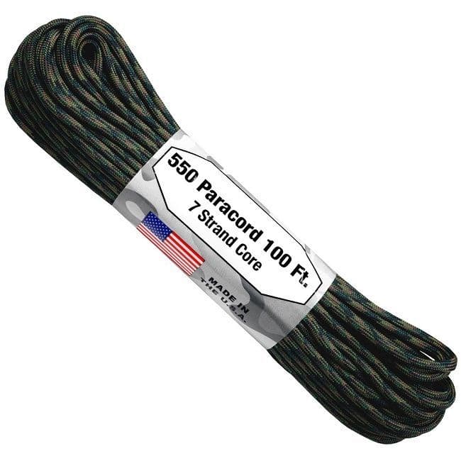 550 Paracord US Made GSA Compliant - Marpatt/WoodlandCamouflage