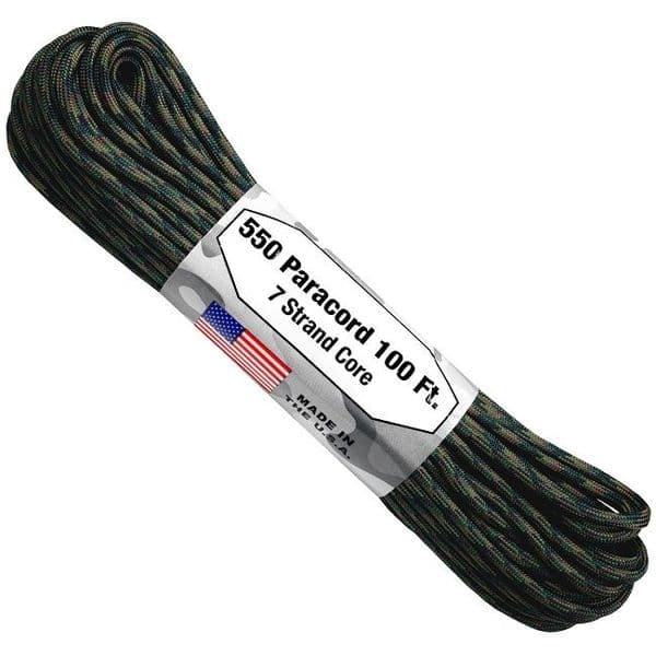 550 Paracord US Made GSA Compliant - Marpatt/WoodlandCamouflage