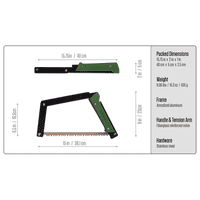 Agawa Canyon BOREAL 15 Folding Bucksaw - Green