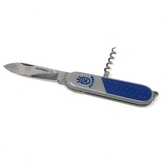 Aitor Great Fifth Folding Lock Multitool Knife - Silver/Blue - EX DISPLAY 1