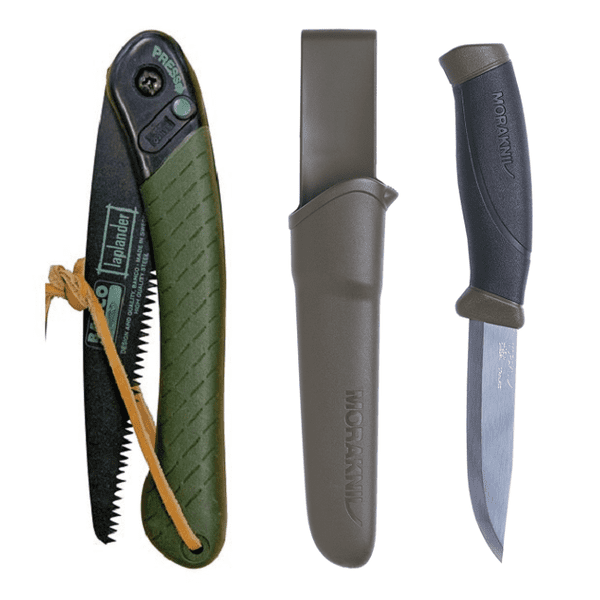 Bahco Laplander Folding Saw and Mora Knife Combo