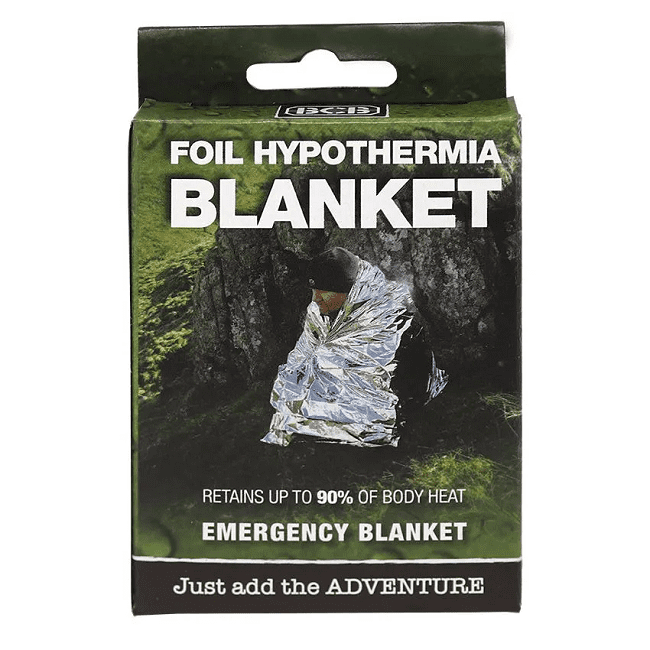 BCB NATO Foil Hypothermia Emergency Blanket - Silver