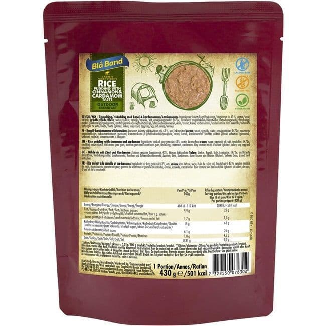 Bla Band Rice Pudding with Cinnamon and Cardamon