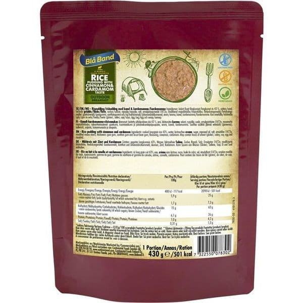 Bla Band Rice Pudding with Cinnamon and Cardamon