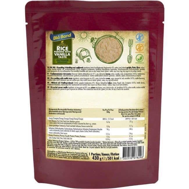 Bla Band Rice Pudding with Vanilla