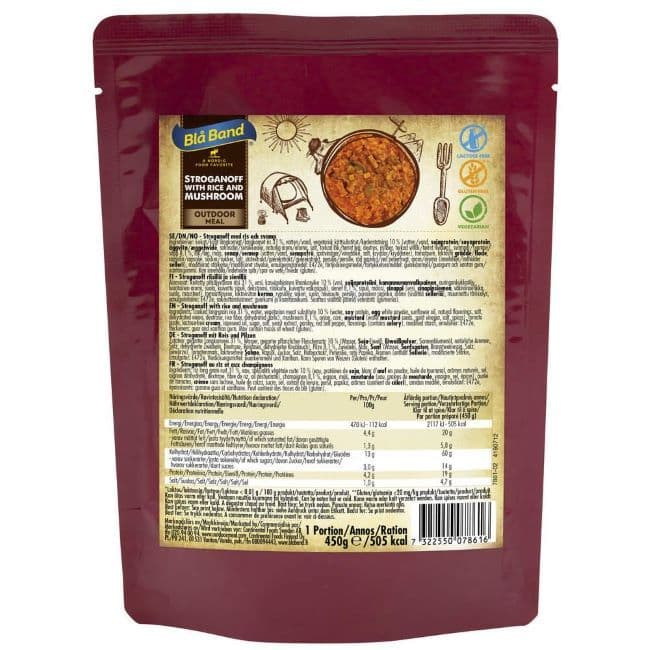 Bla Band Stroganoff with Rice and Mushroom