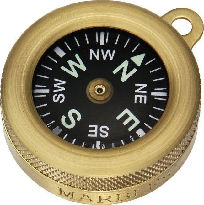 Brass Marbles 1" Compass