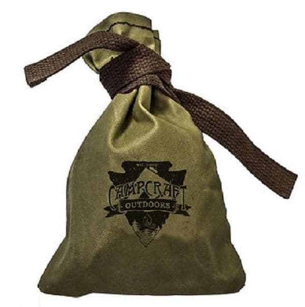 Campcraft Outdoors Waxed Cotton Canvas Tinder Bag