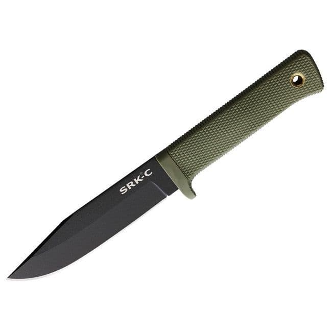 Cold Steel SRK Compact - Survival Rescue Knife - Carbon Steel - Olive Drab