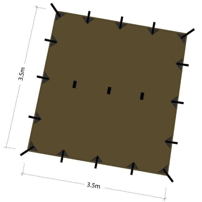 DD Tarp Basha - 3 5m x 3 5m