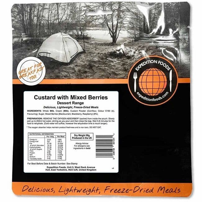Expedition Foods Freeze Dried Rations - Dessert - 800cal