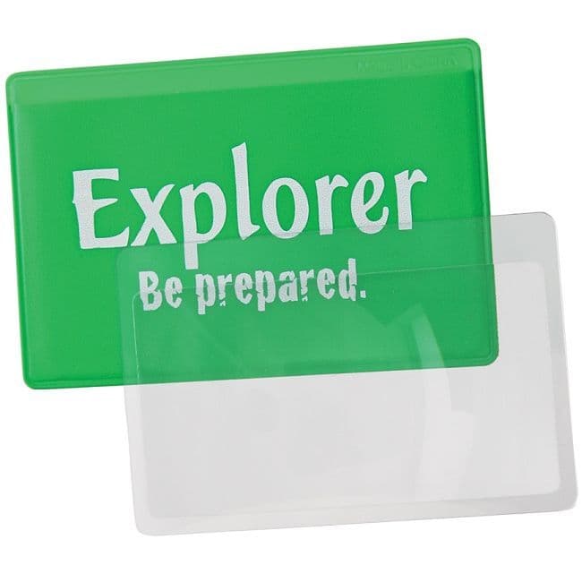 Explorer Fresnel Credit Card Magnifier Firestarter