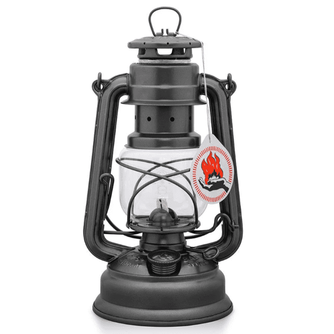 Feuerhand Storm Lantern - Sparkling Iron - The original German Lantern and the best.